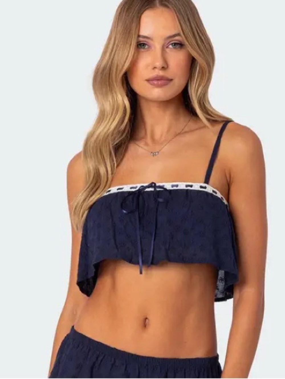Victoria's Secret Eyelet Crop Top Camisole Size S